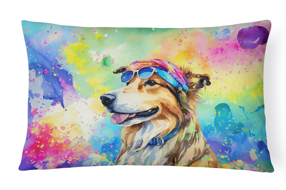 Buy this Collie Hippie Dawg Fabric Decorative Pillow