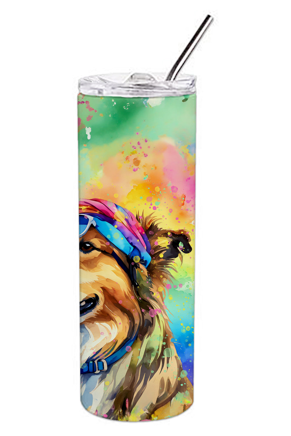 Collie Hippie Dawg Stainless Steel Skinny Tumbler