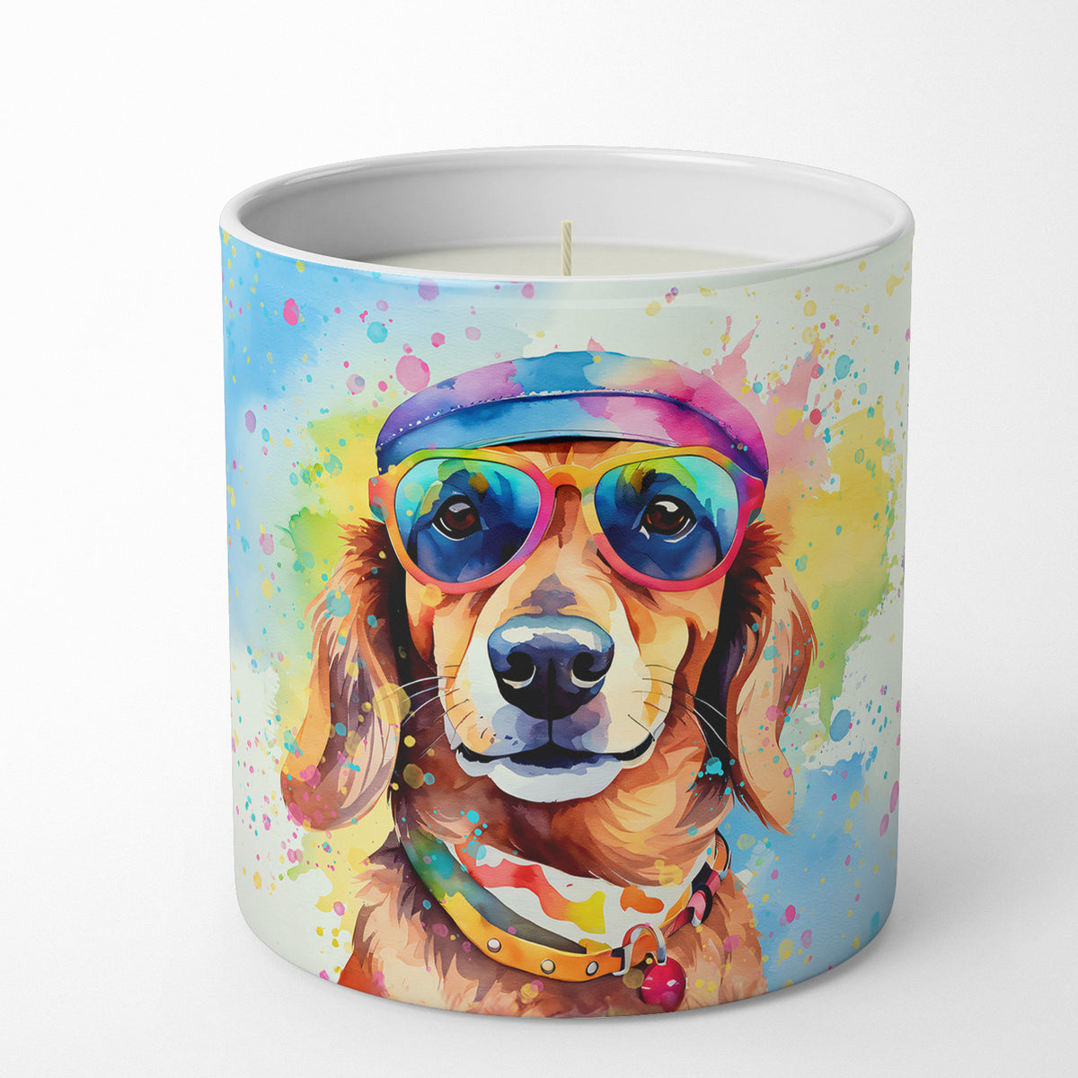 Buy this Dachshund Hippie Dawg Decorative Soy Candle