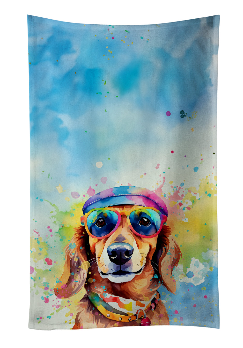 Buy this Dachshund Hippie Dawg Kitchen Towel