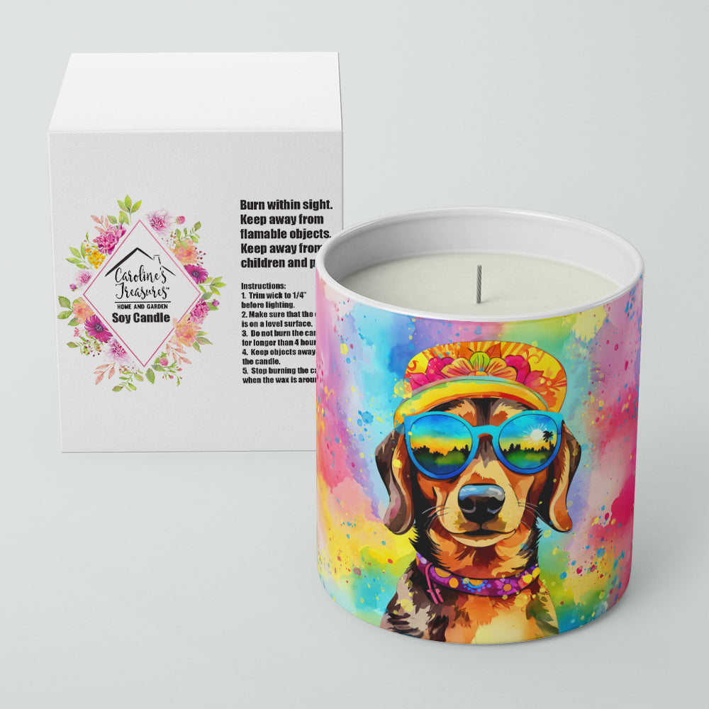 Dachshund Hippie Dawg Decorative Soy Candle