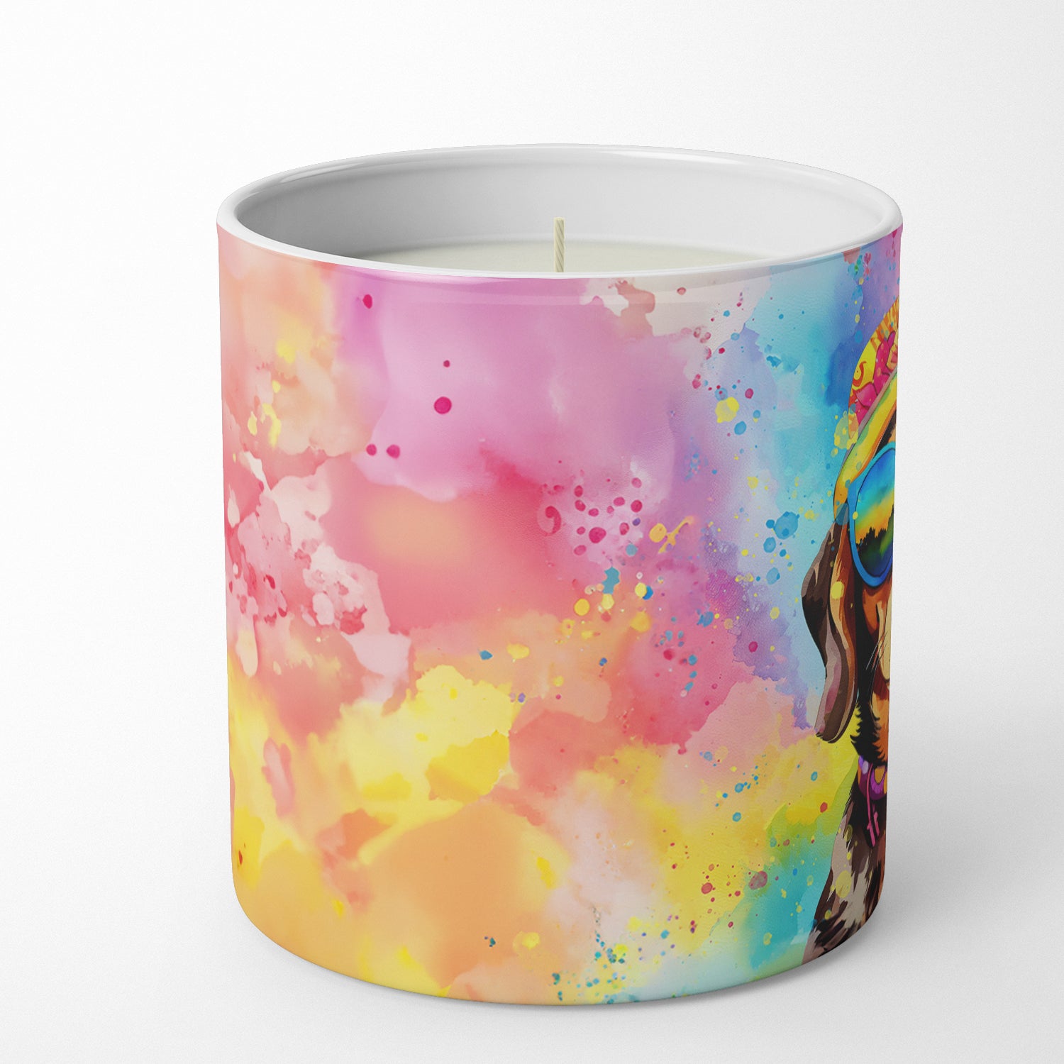 Dachshund Hippie Dawg Decorative Soy Candle