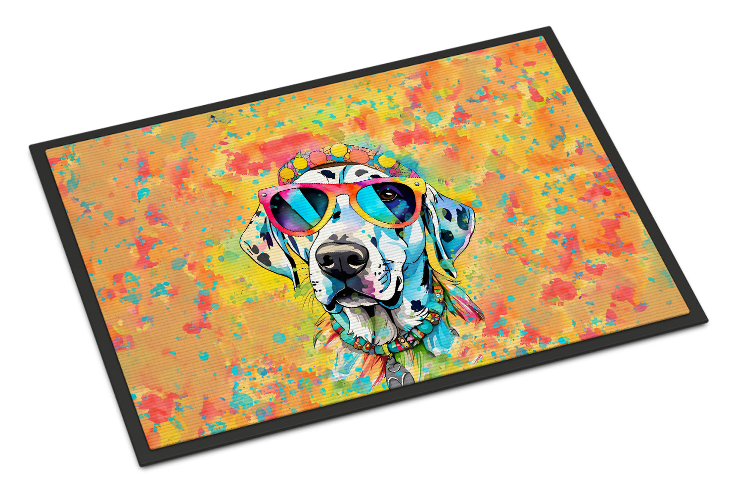 Buy this Dalmatian Hippie Dawg Indoor or Outdoor Mat 24x36