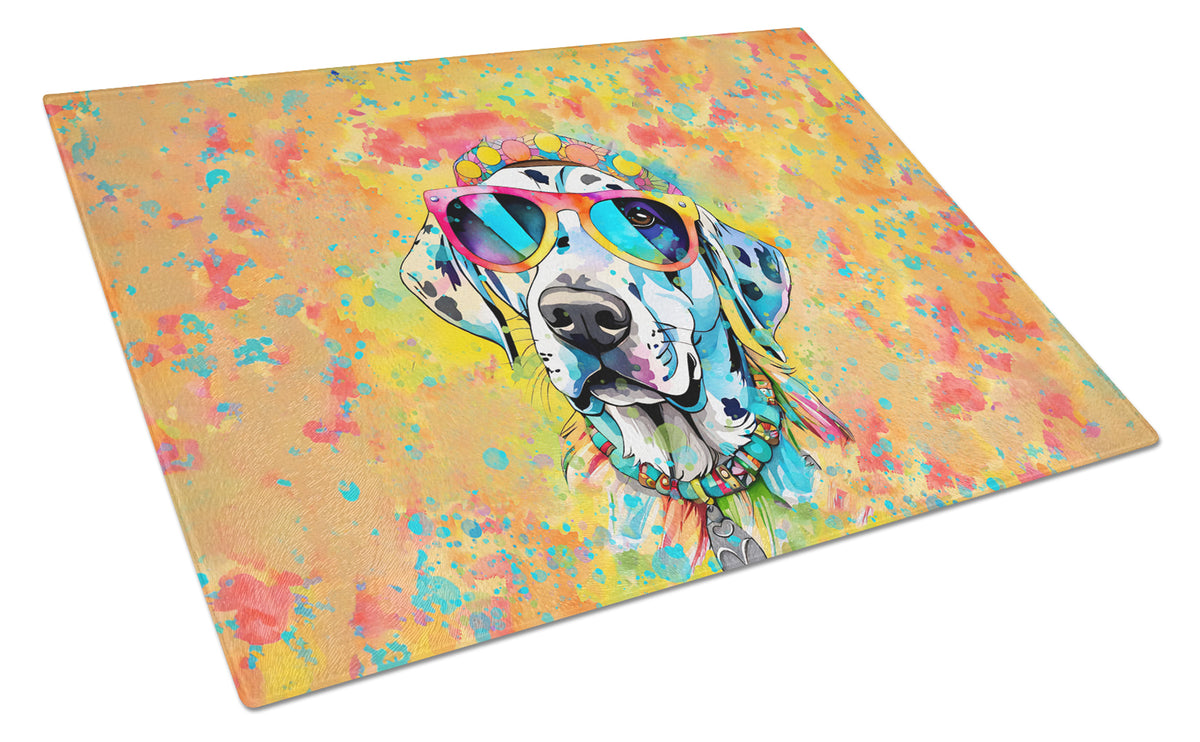 Buy this Dalmatian Hippie Dawg Glass Cutting Board Large