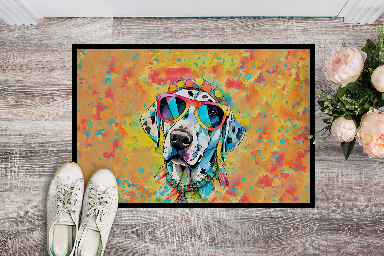 Buy this Dalmatian Hippie Dawg Doormat