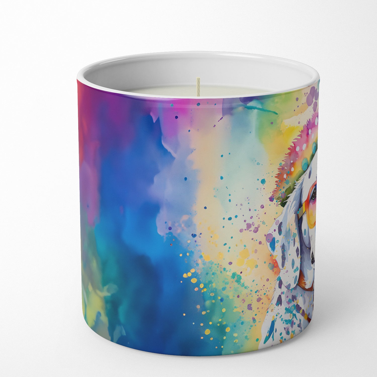 Dalmatian Hippie Dawg Decorative Soy Candle