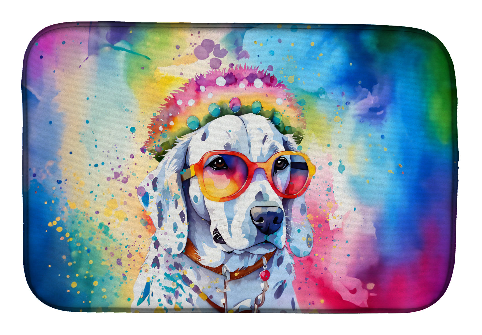 Buy this Dalmatian Hippie Dawg Dish Drying Mat