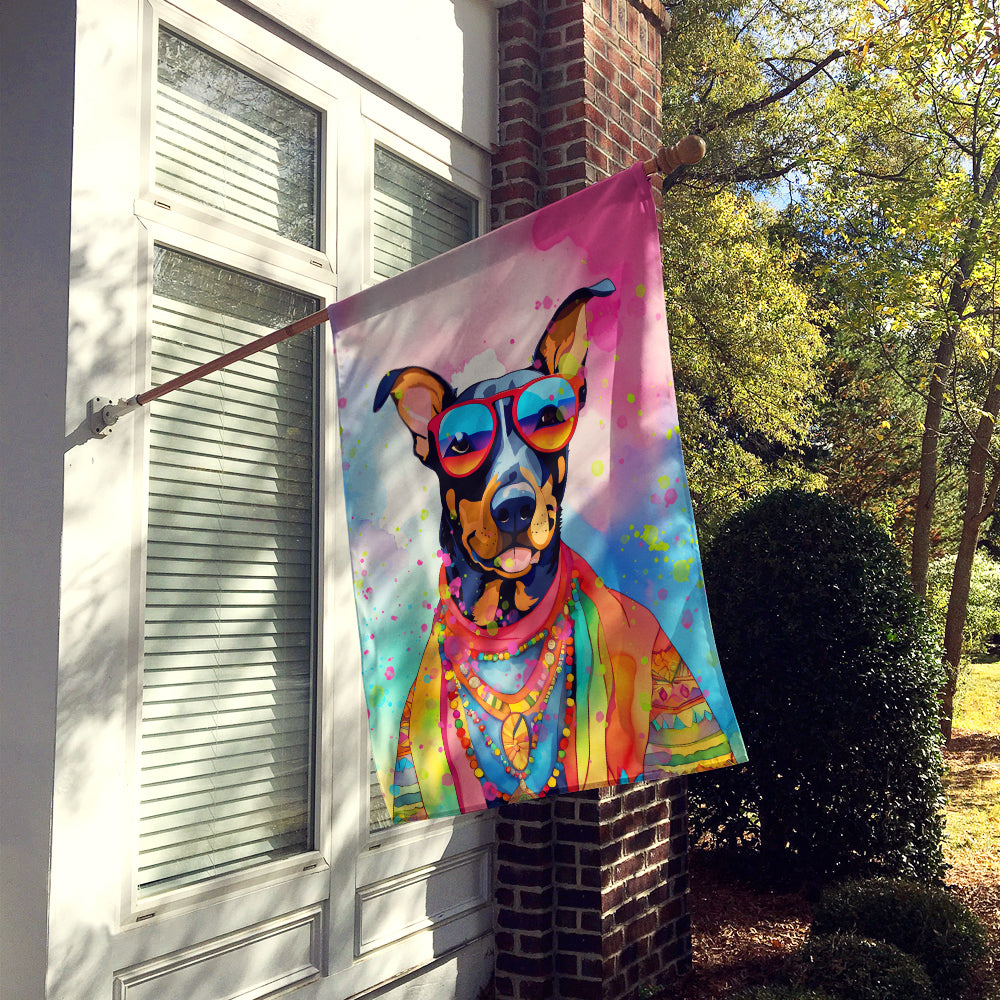 Buy this Doberman Pinscher Hippie Dawg House Flag