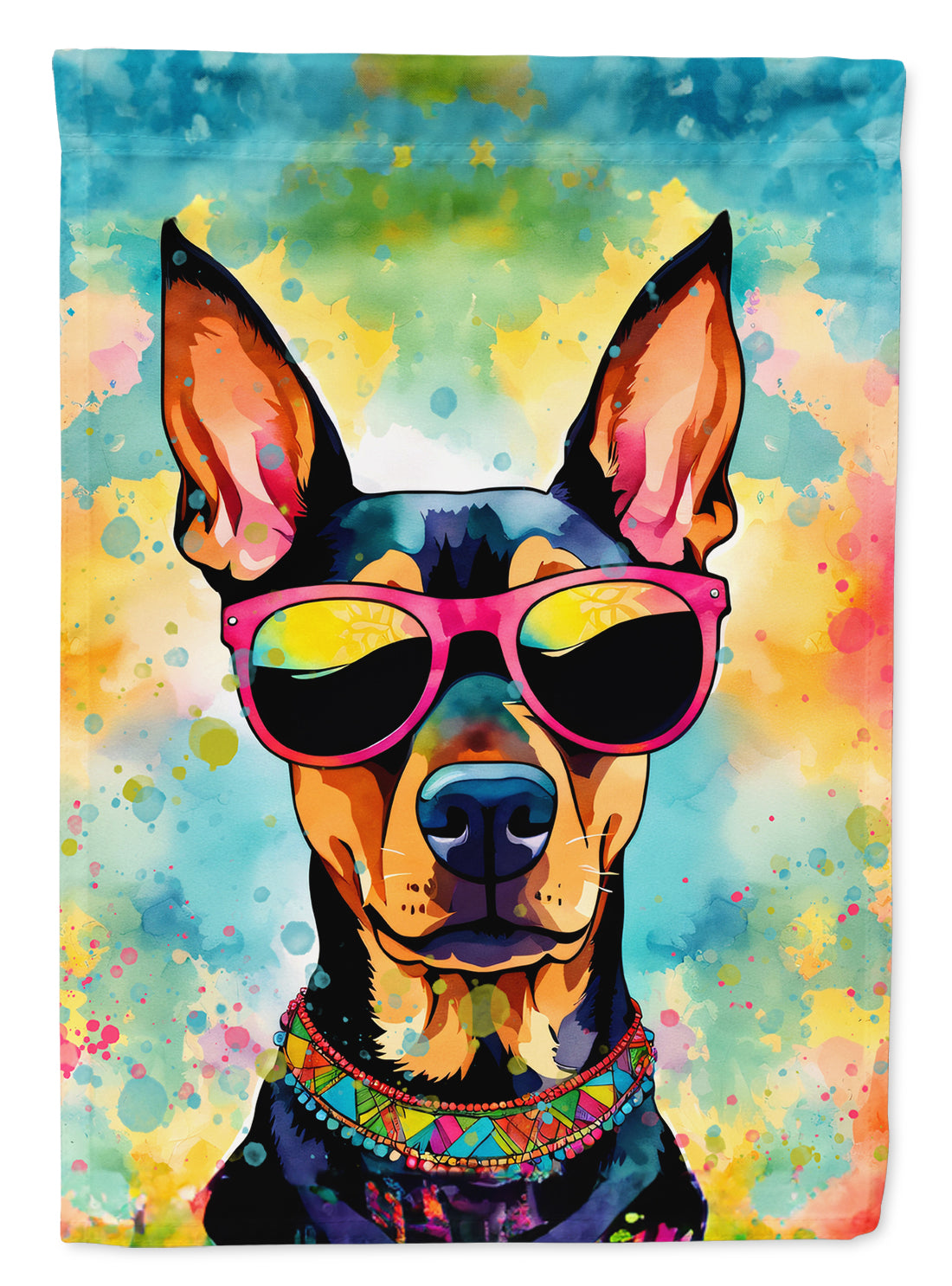 Buy this Doberman Pinscher Hippie Dawg Garden Flag