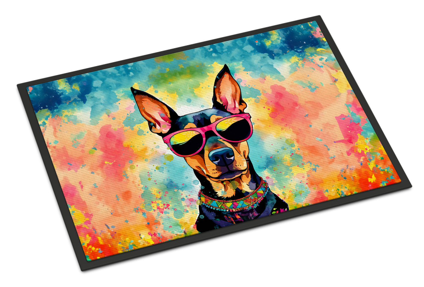 Buy this Doberman Pinscher Hippie Dawg Indoor or Outdoor Mat 24x36