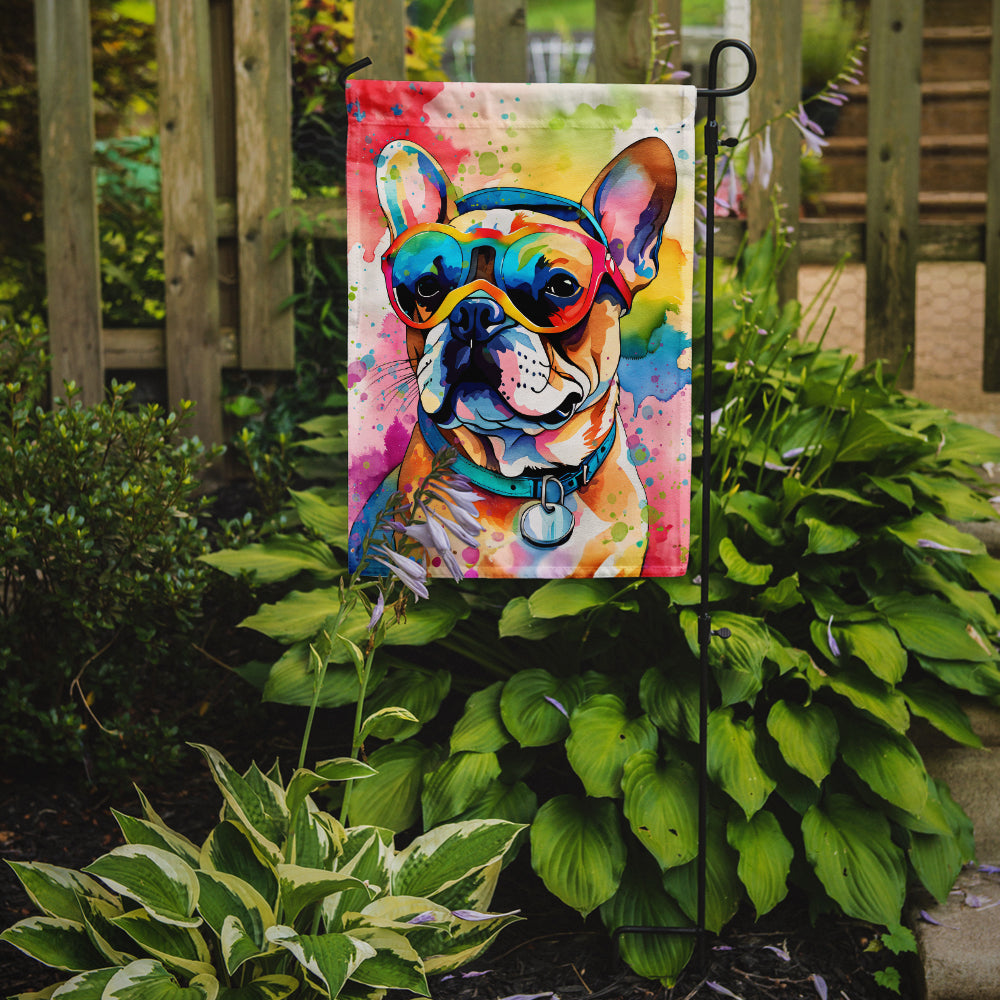 Buy this French Bulldog Hippie Dawg Garden Flag