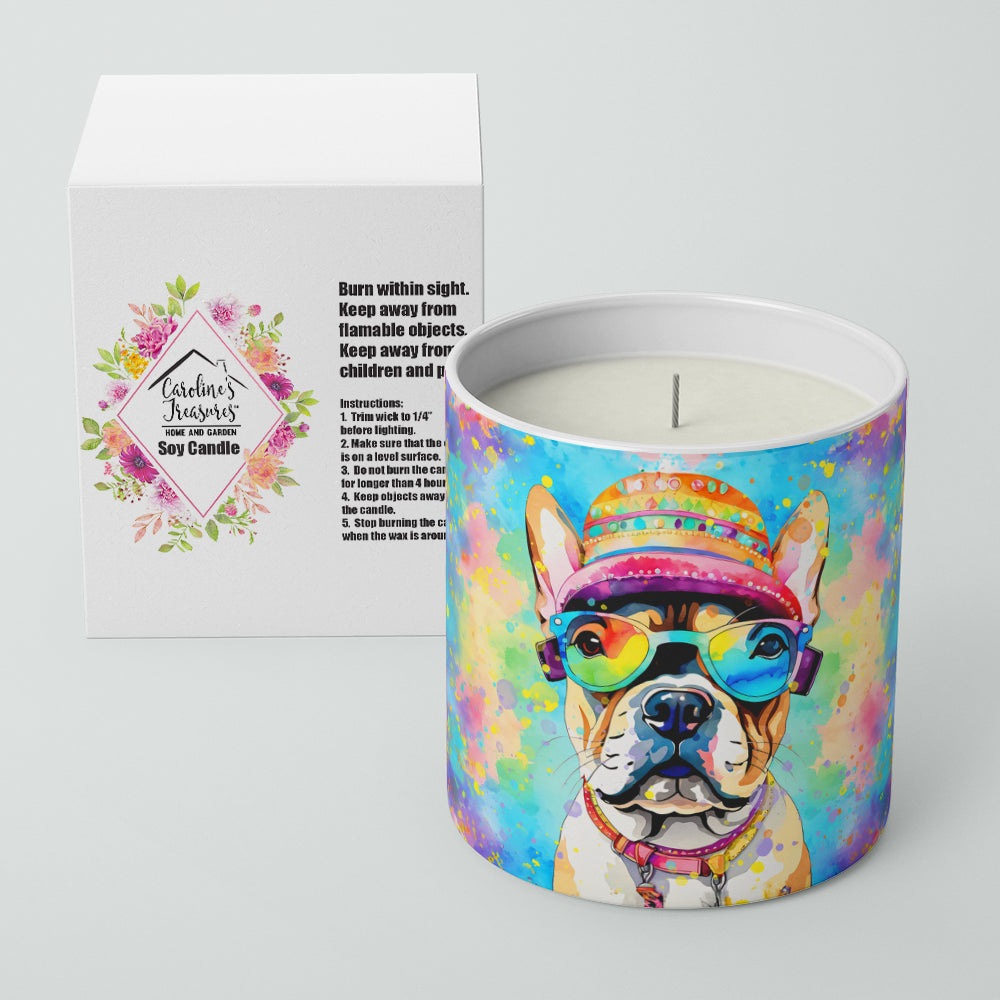 French Bulldog Hippie Dawg Decorative Soy Candle