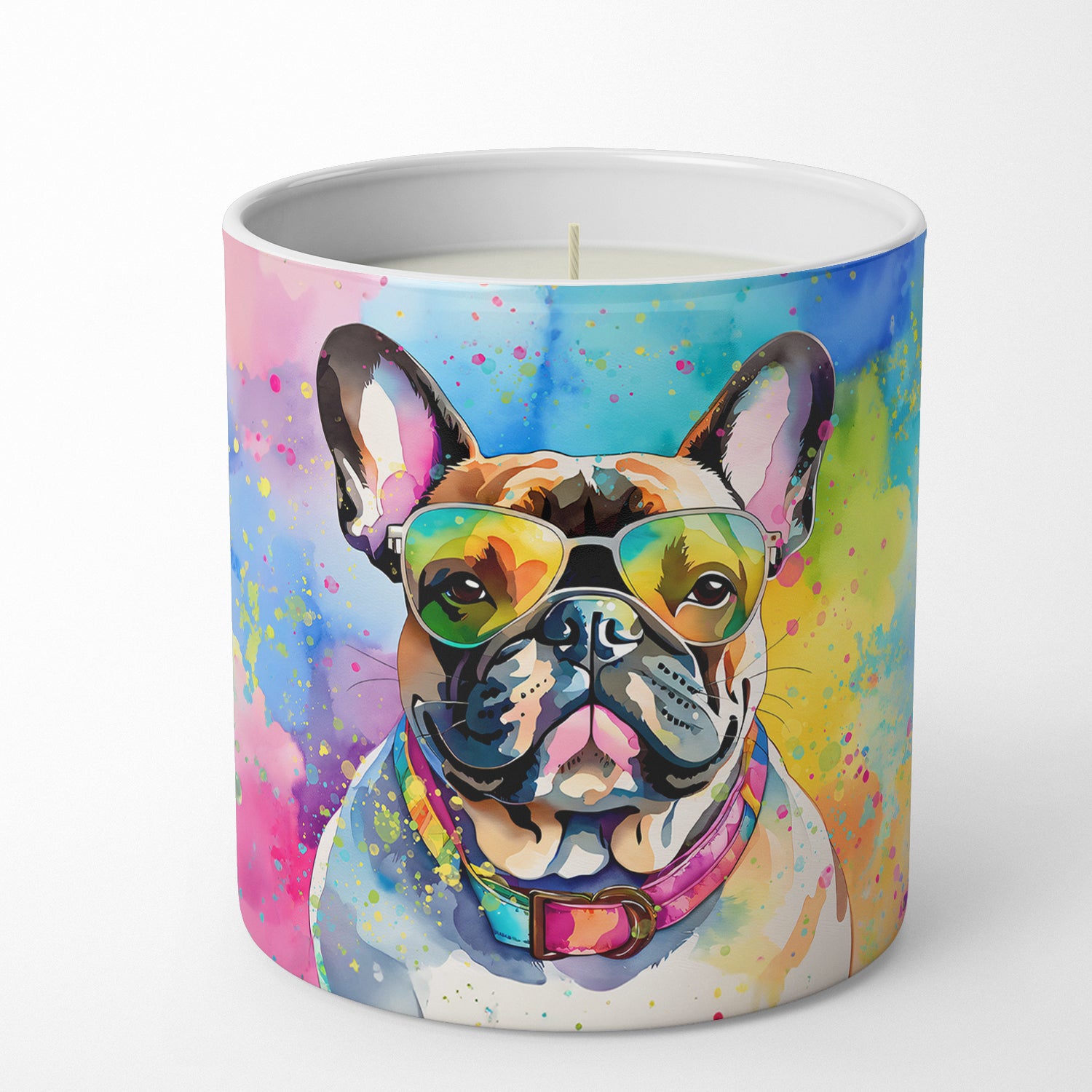 French Bulldog Hippie Dawg Decorative Soy Candle