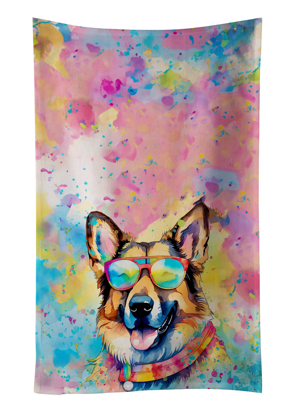 Buy this German Shepherd Hippie Dawg Kitchen Towel