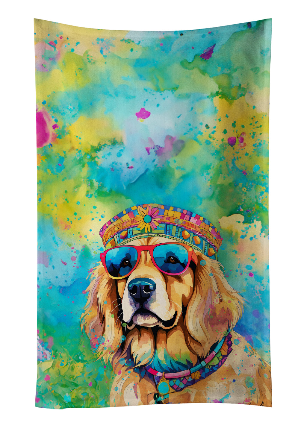 Buy this Golden Retriever Hippie Dawg Kitchen Towel