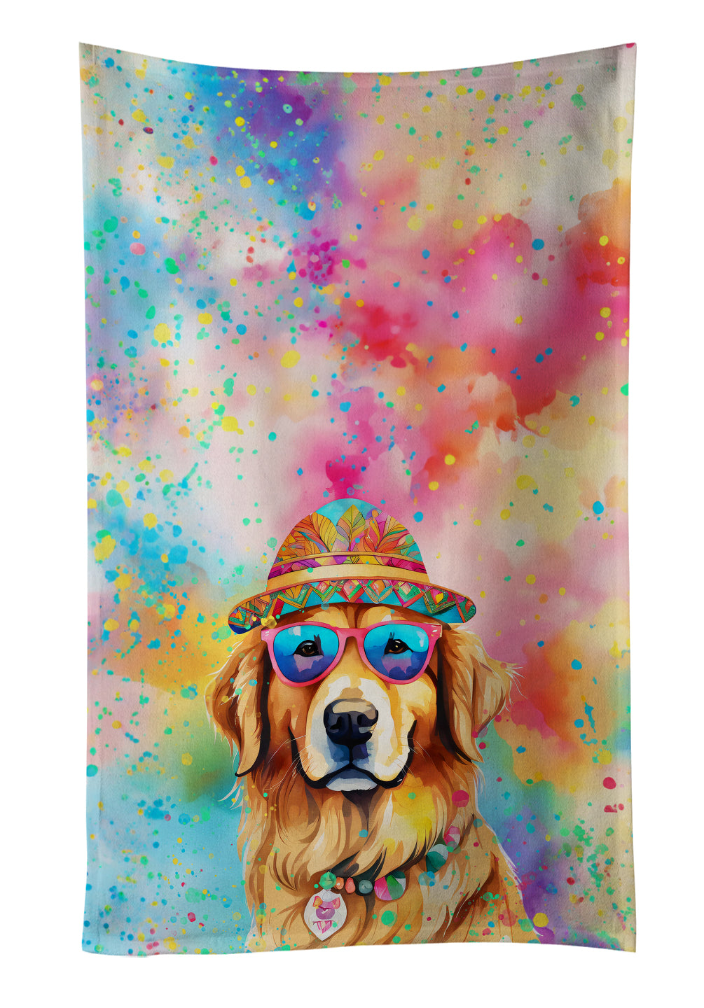 Buy this Golden Retriever Hippie Dawg Kitchen Towel