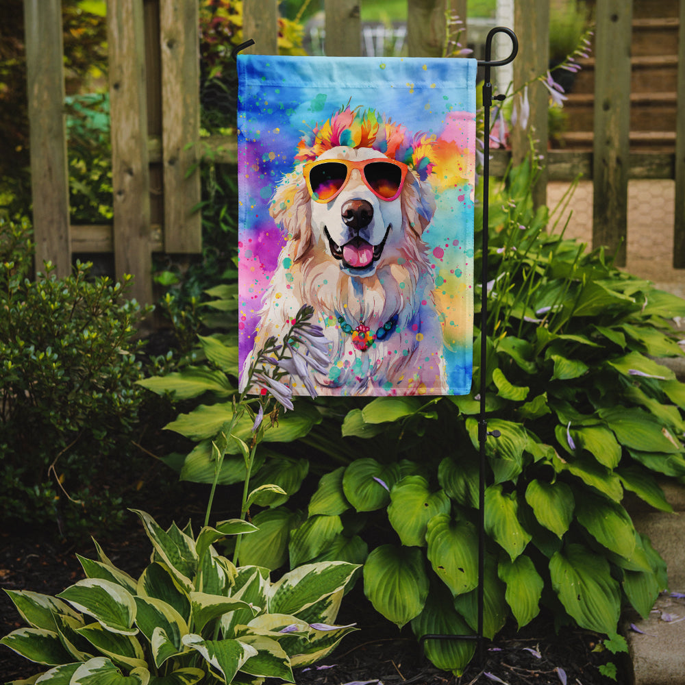 Great Pyrenees Hippie Dawg Garden Flag