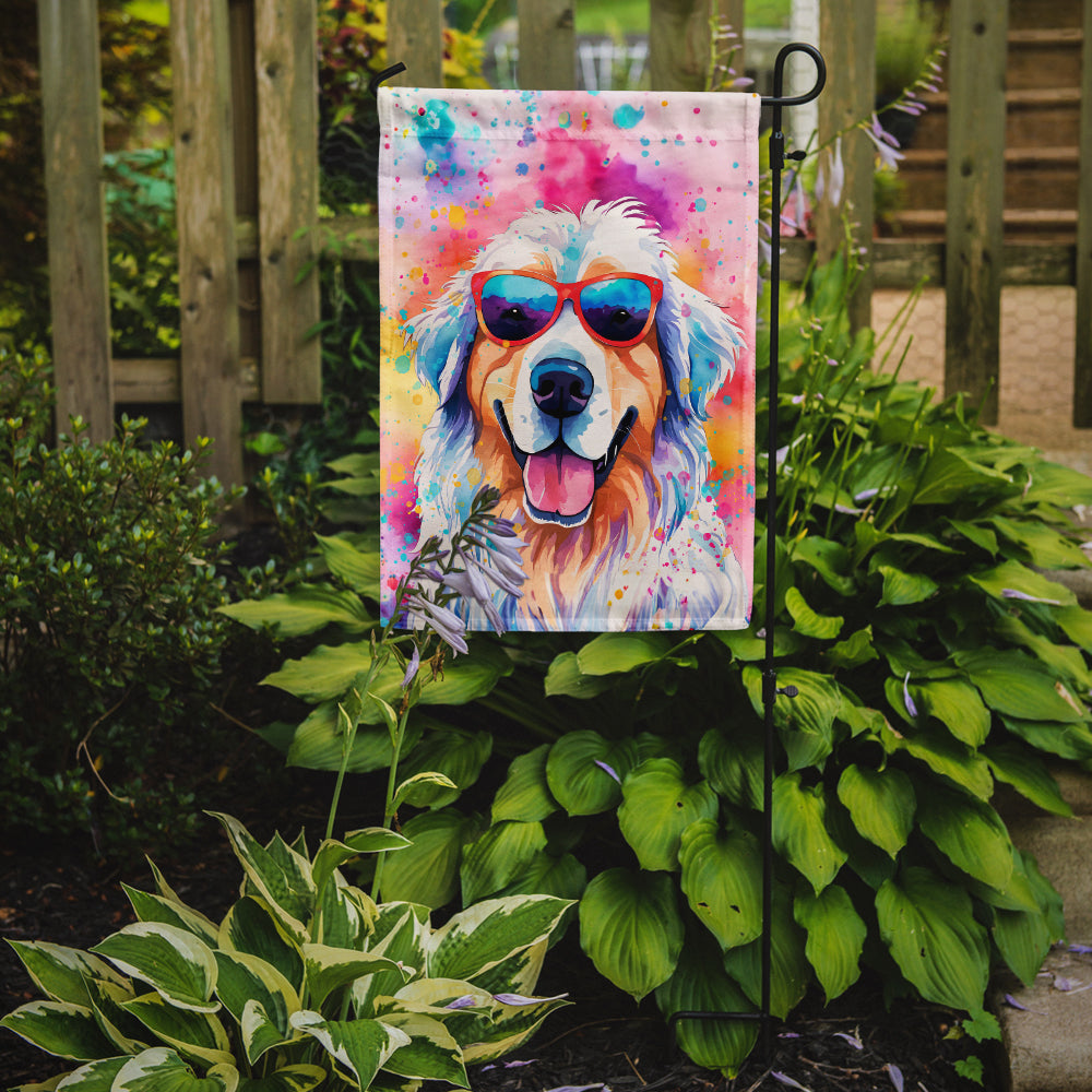 Buy this Great Pyrenees Hippie Dawg Garden Flag