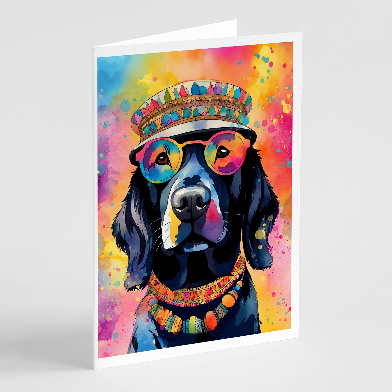 Buy this Black Labrador Hippie Dawg Greeting Cards Pack of 8