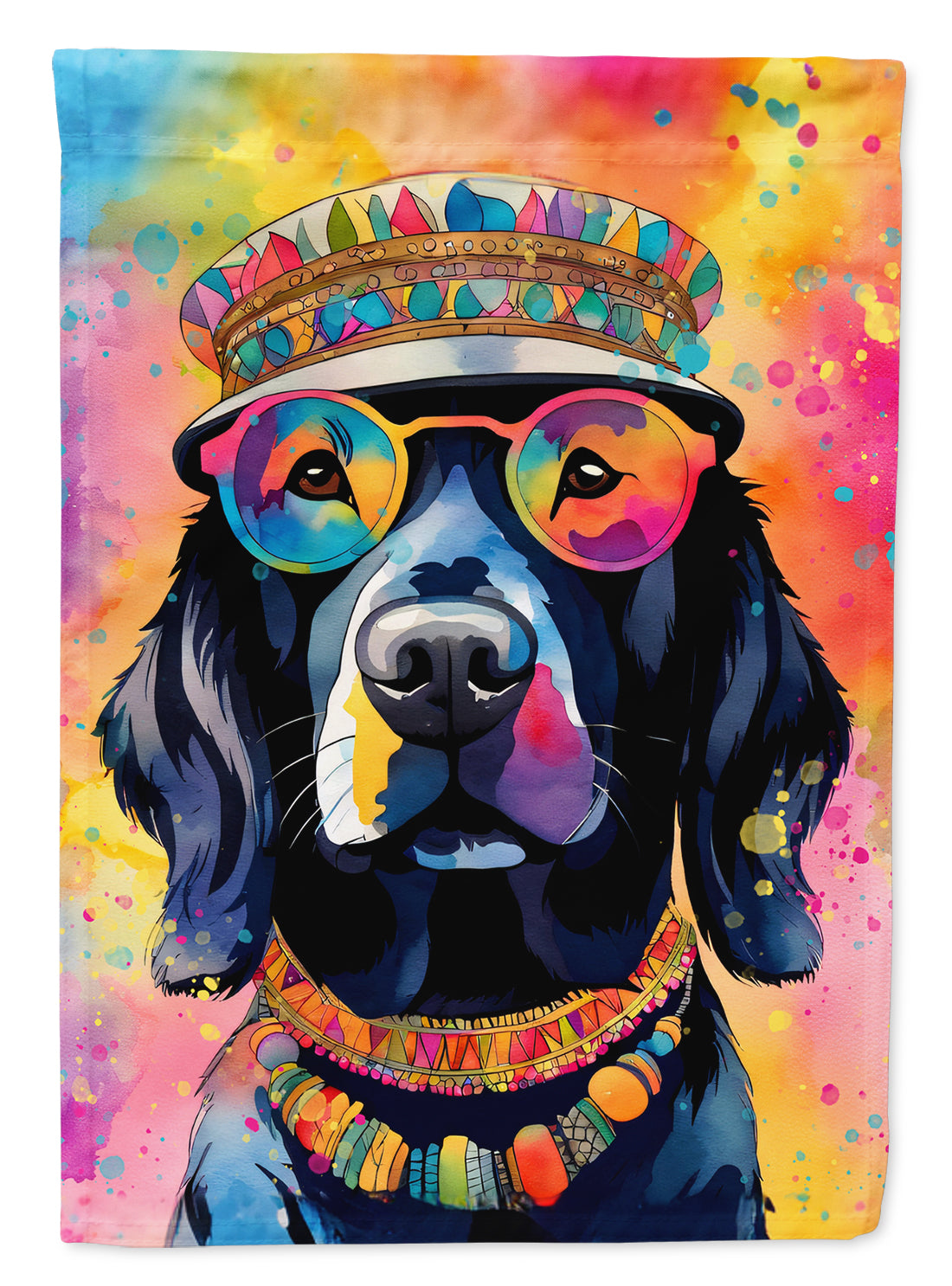 Buy this Black Labrador Hippie Dawg Garden Flag