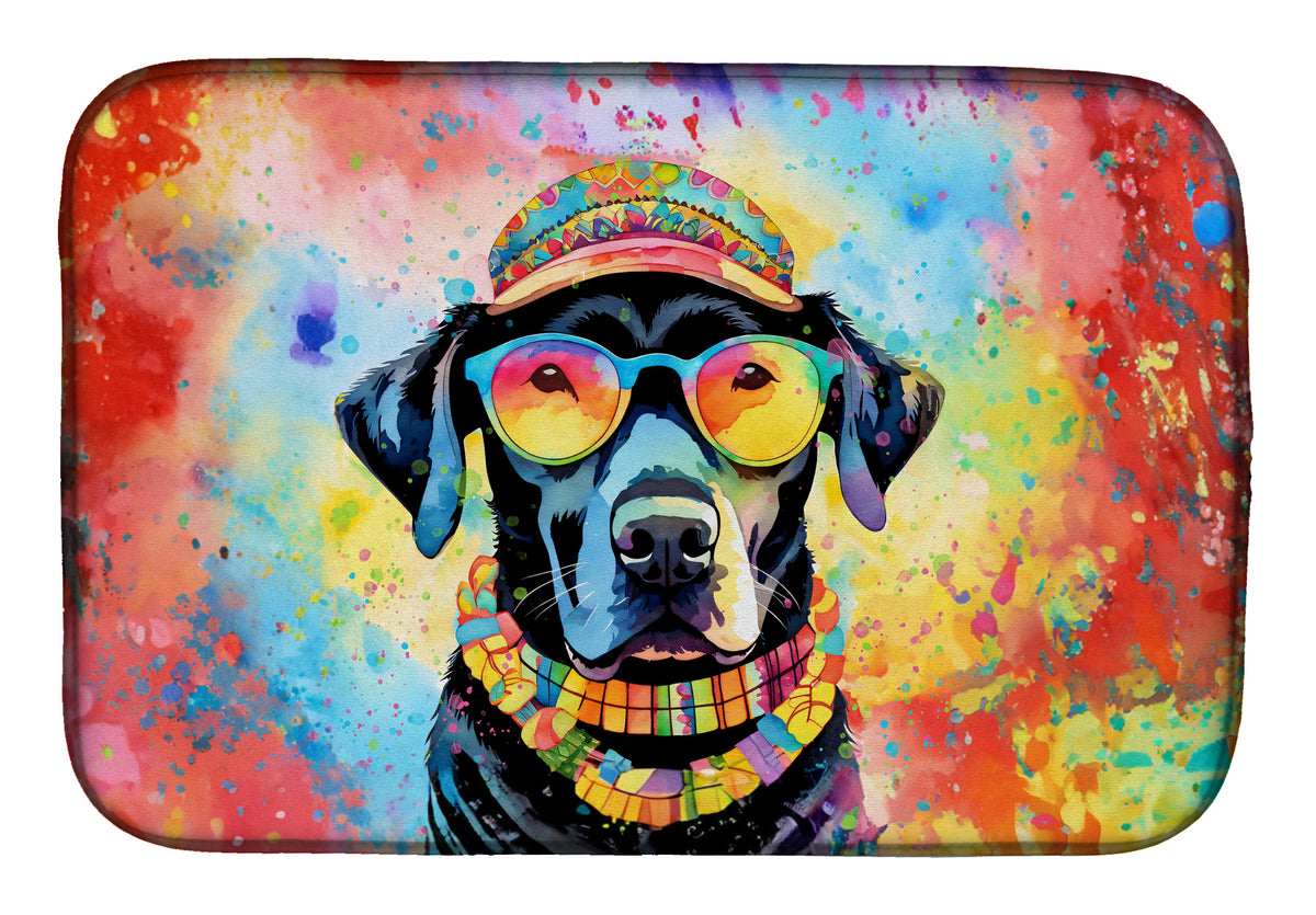 Buy this Black Labrador Hippie Dawg Dish Drying Mat