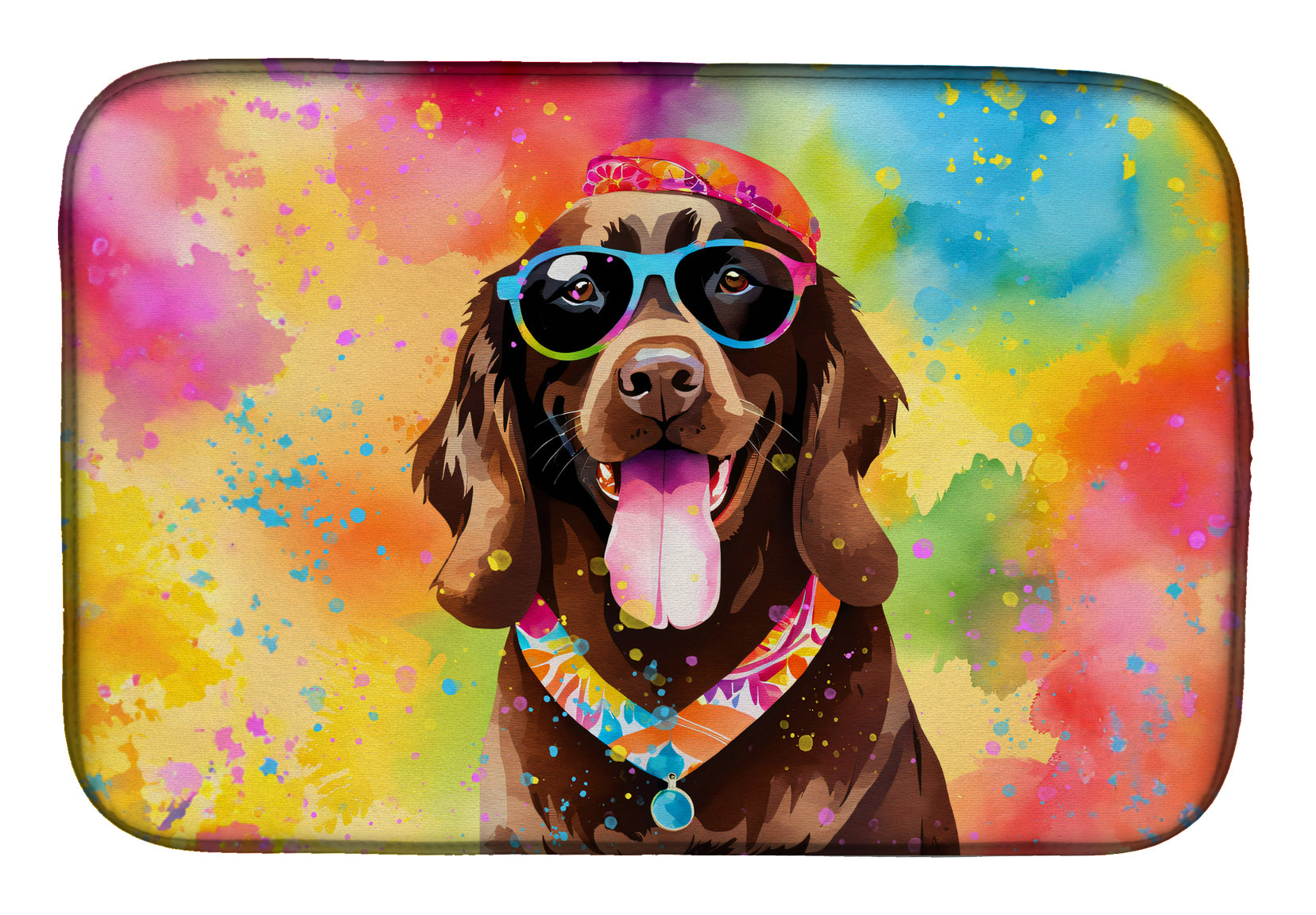 Buy this Chocolate Labrador Hippie Dawg Dish Drying Mat