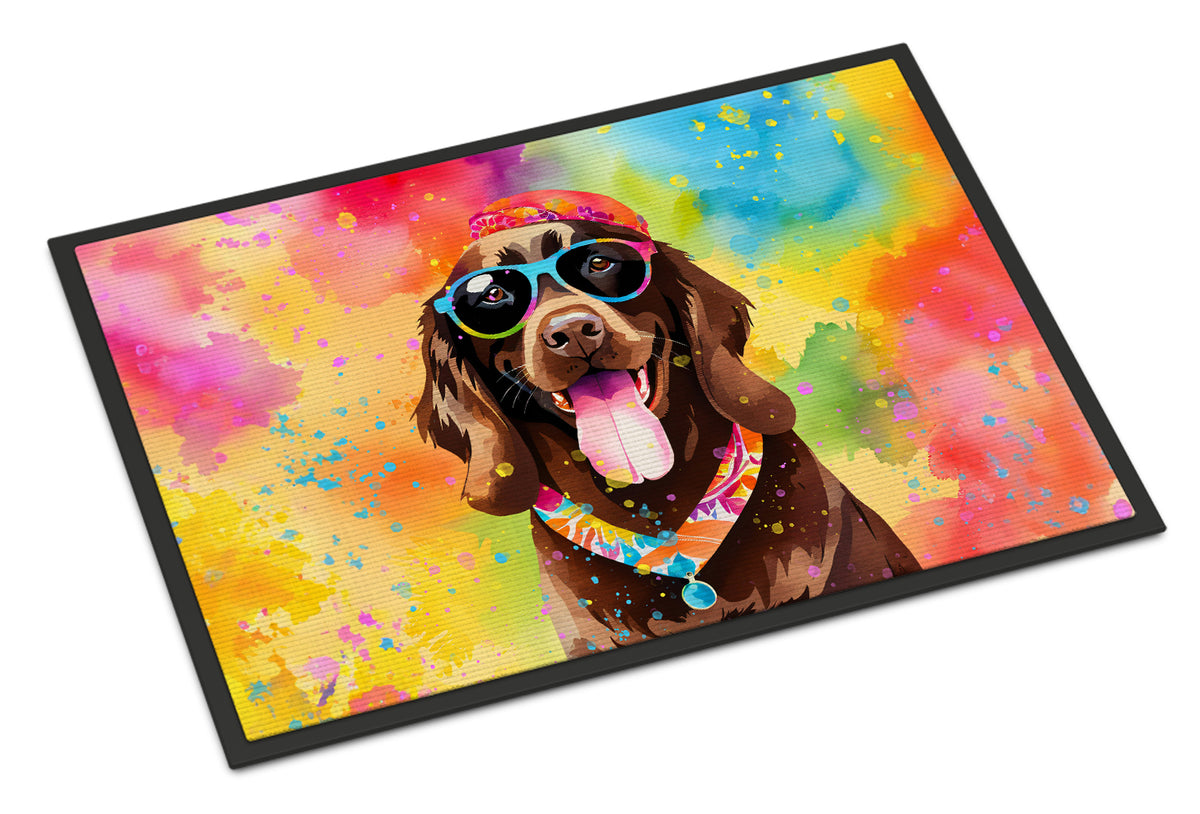 Buy this Chocolate Labrador Hippie Dawg Indoor or Outdoor Mat 24x36