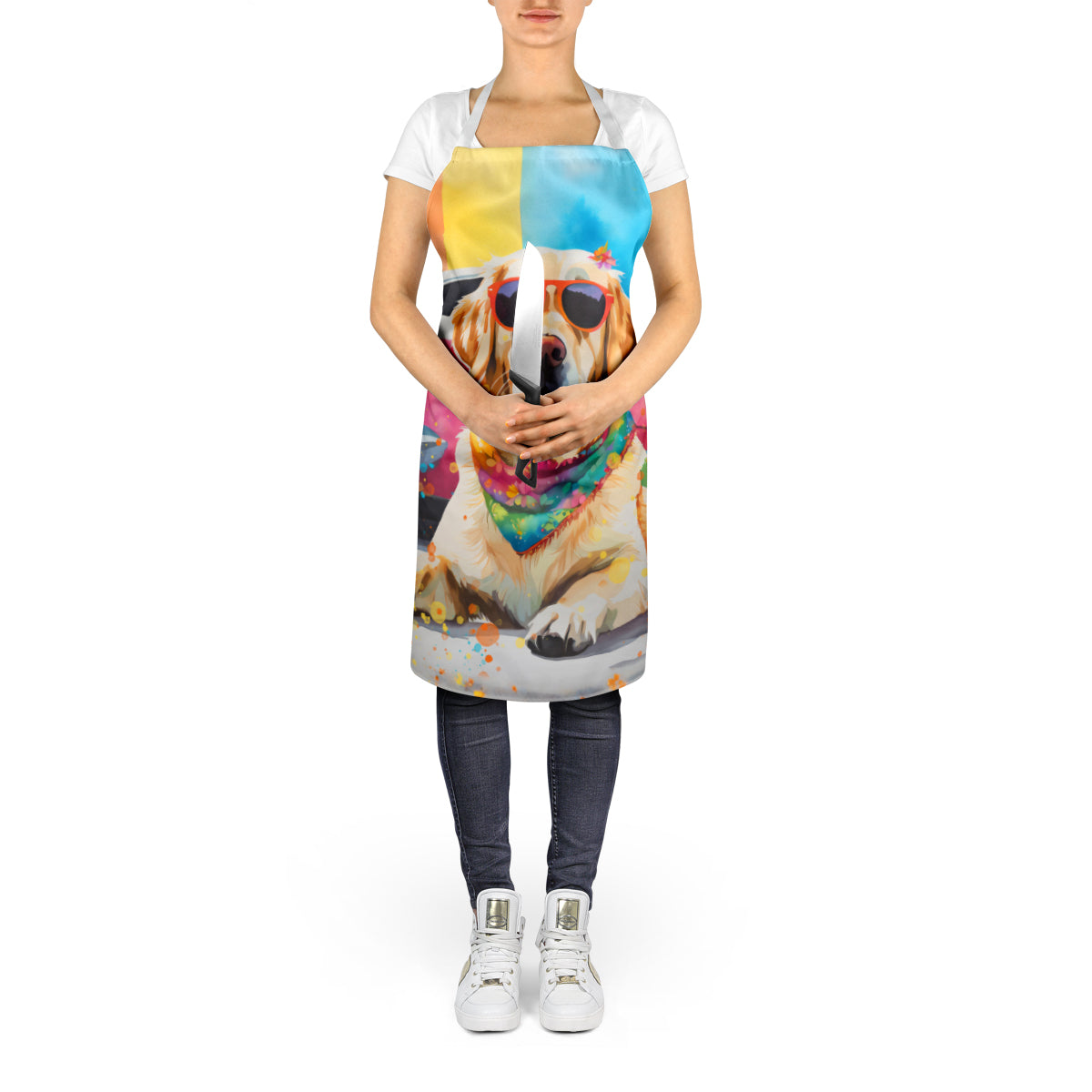 Yellow Labrador Hippie Dawg Apron