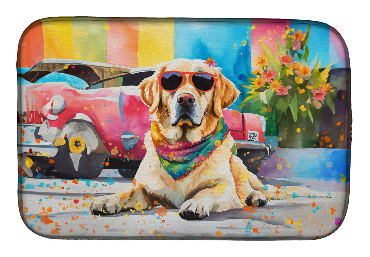 Buy this Yellow Labrador Hippie Dawg Dish Drying Mat