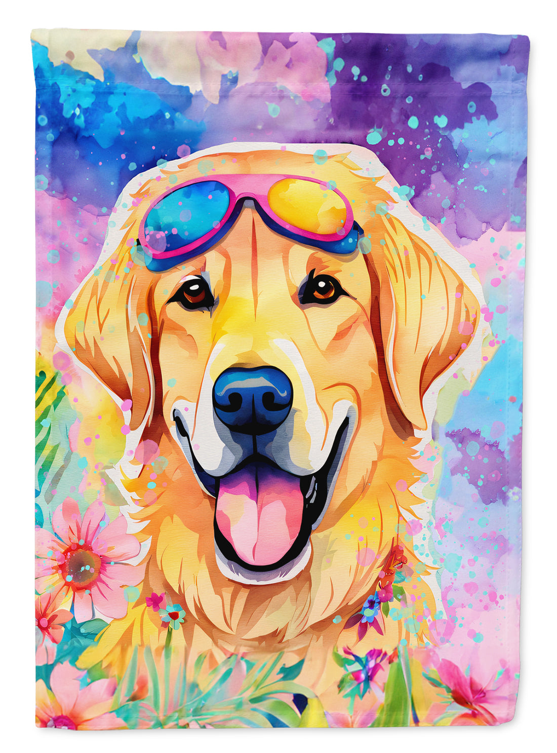 Buy this Yellow Labrador Hippie Dawg Garden Flag