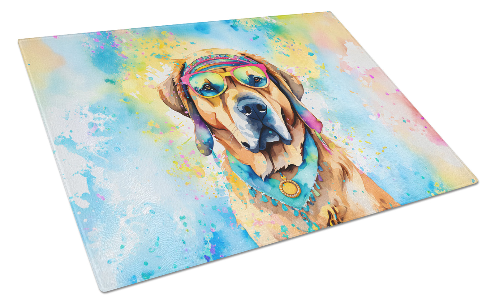 Buy this Mastiff Hippie Dawg Glass Cutting Board Large