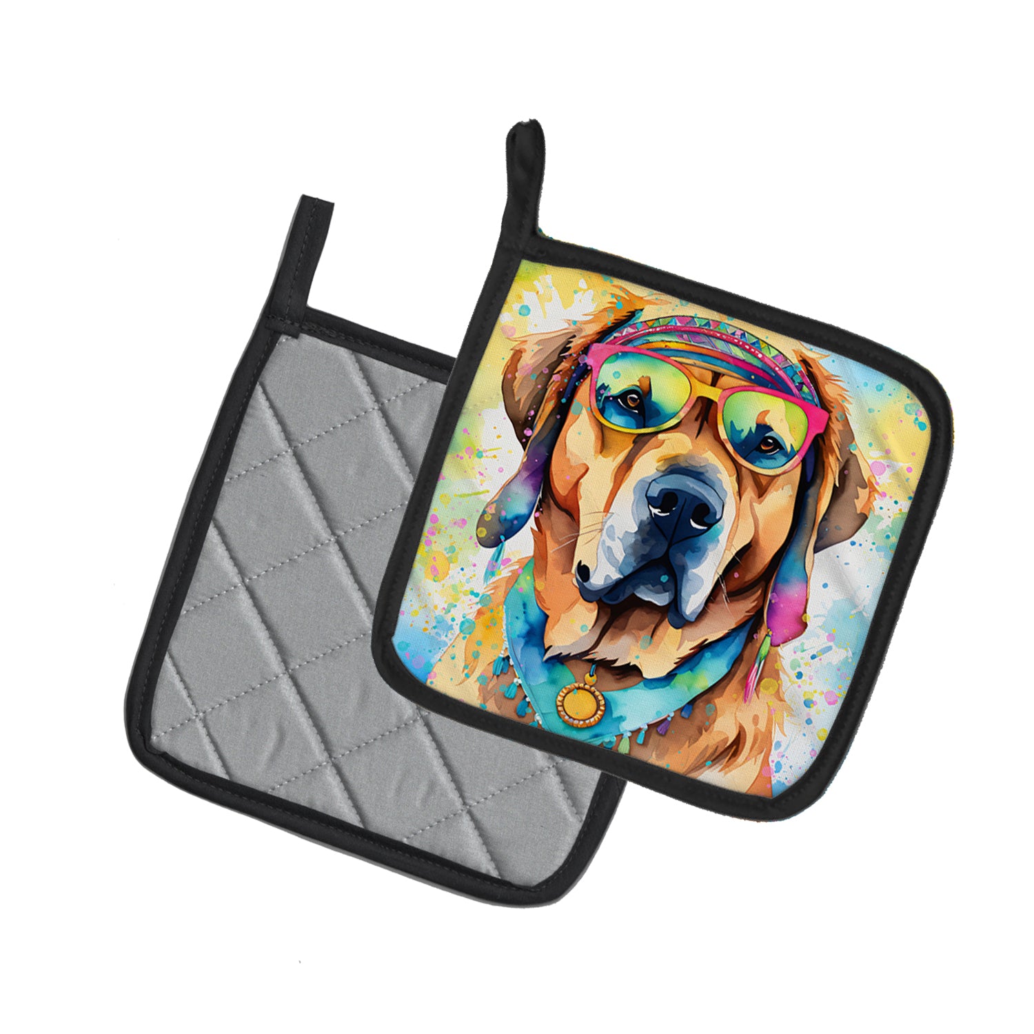 Buy this Mastiff Hippie Dawg Pair of Pot Holders