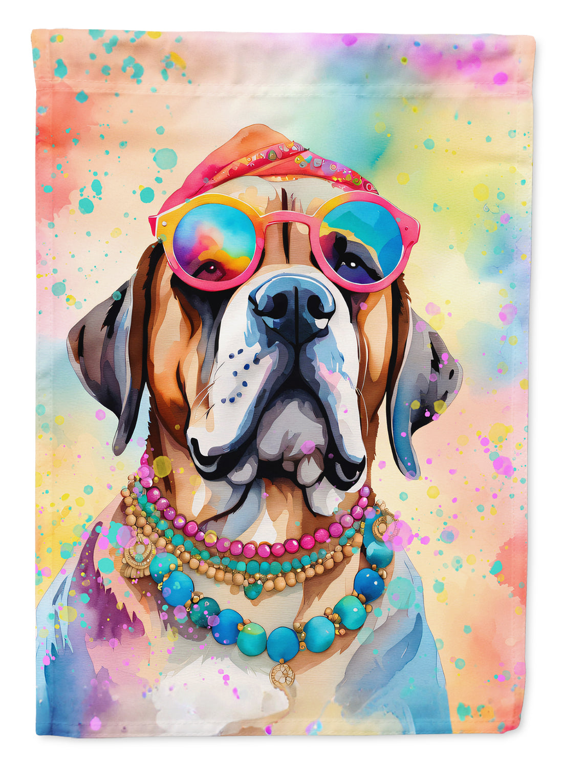 Buy this Mastiff Hippie Dawg Garden Flag