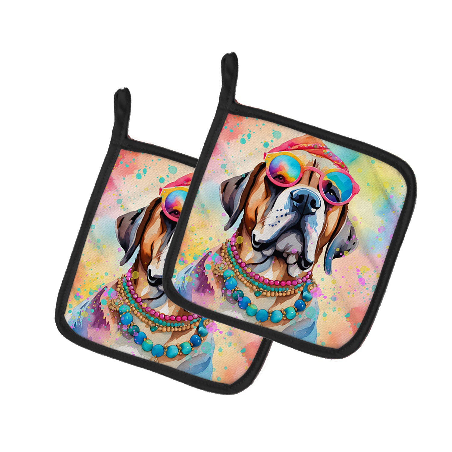 Buy this Mastiff Hippie Dawg Pair of Pot Holders