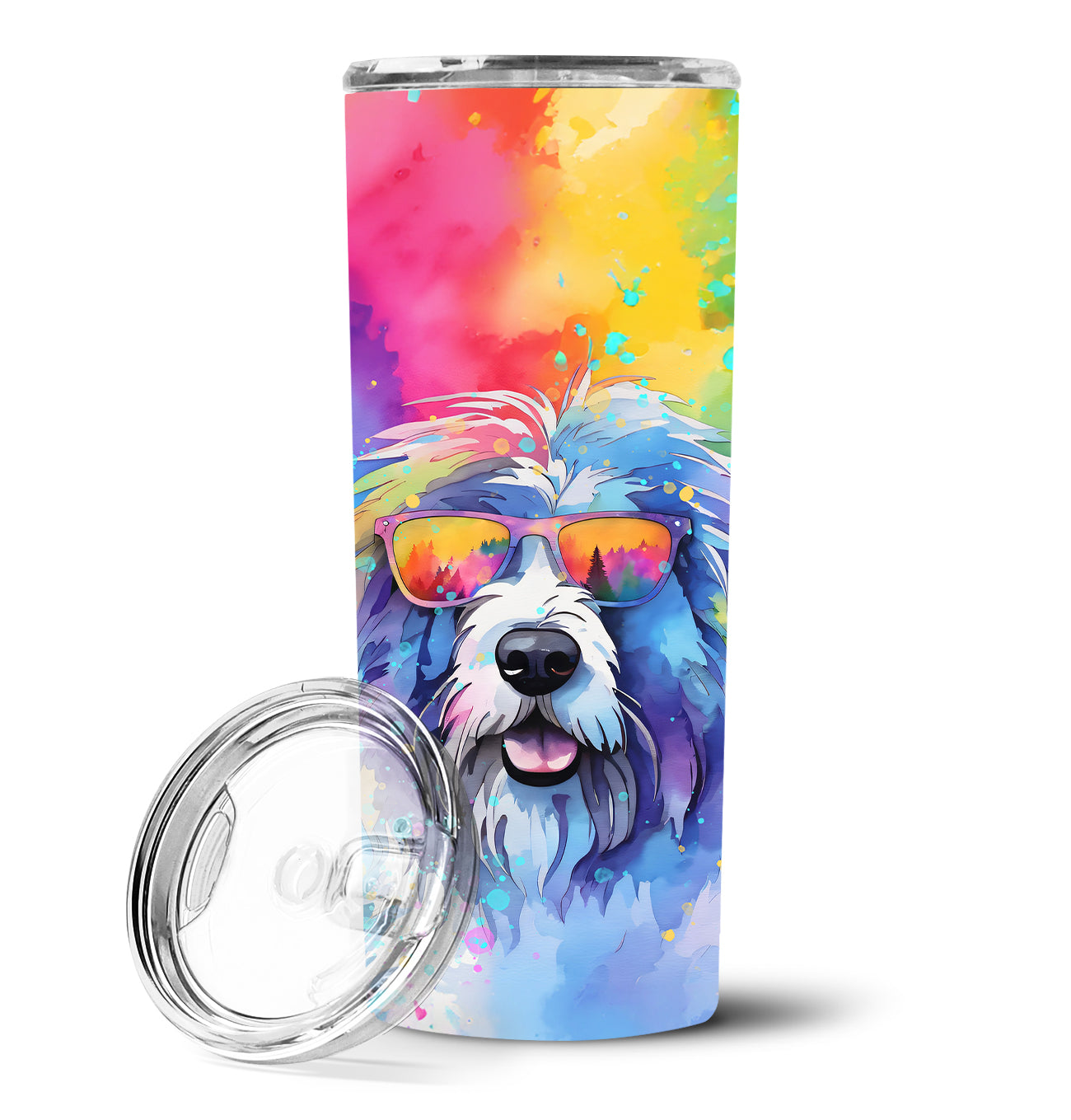 Buy this Old English Sheepdog Hippie Dawg Stainless Steel Skinny Tumbler