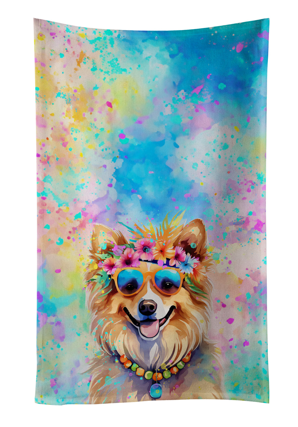 Buy this Pomeranian Hippie Dawg Kitchen Towel