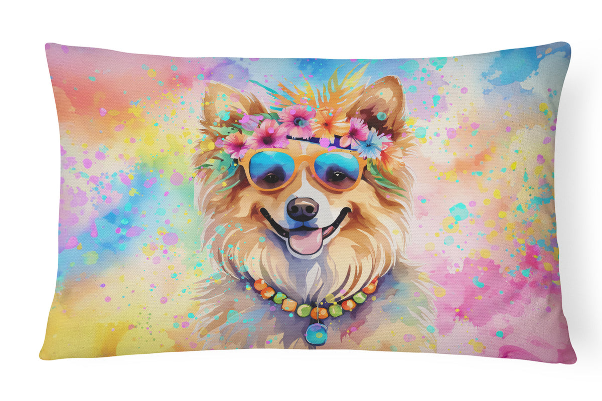 Buy this Pomeranian Hippie Dawg Fabric Decorative Pillow