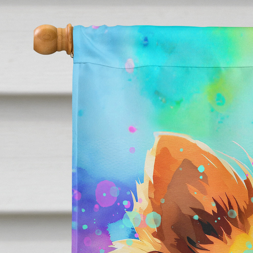 Pomeranian Hippie Dawg House Flag