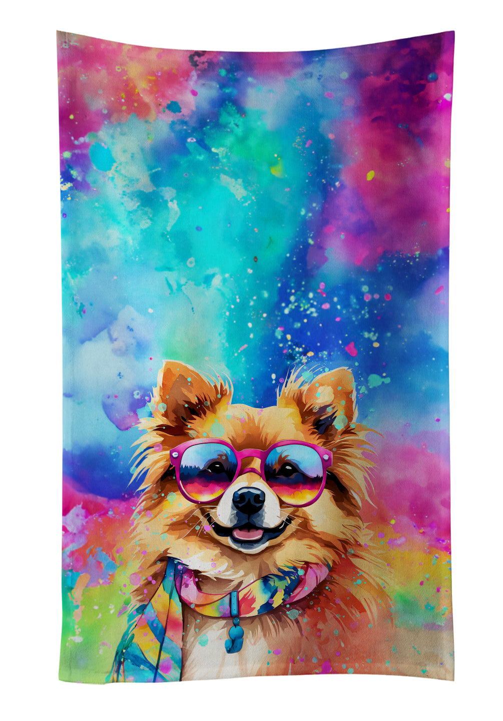 Buy this Pomeranian Hippie Dawg Kitchen Towel