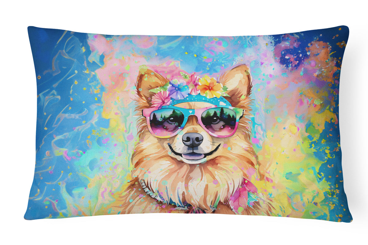 Buy this Pomeranian Hippie Dawg Fabric Decorative Pillow