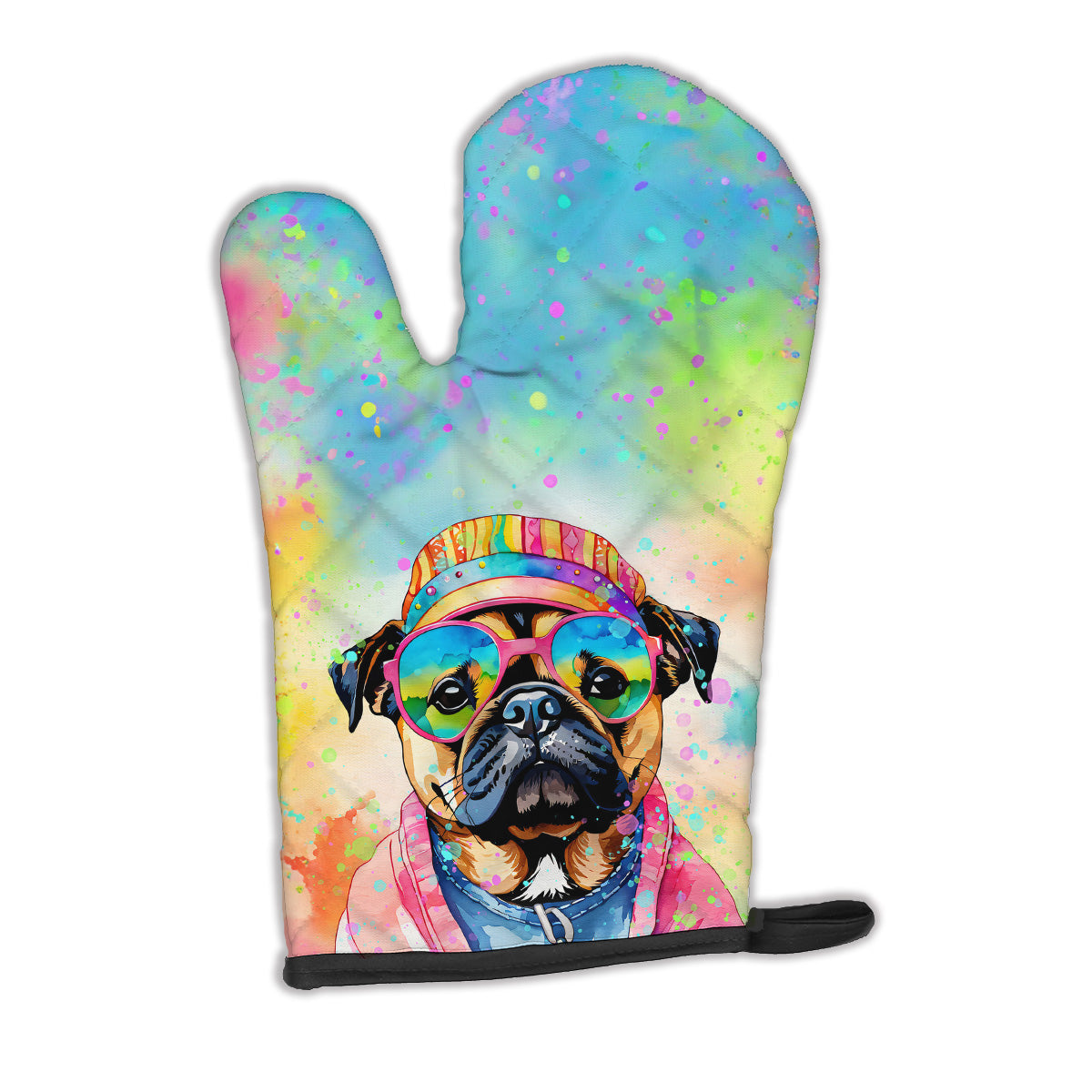 Buy this Pug Hippie Dawg Oven Mitt