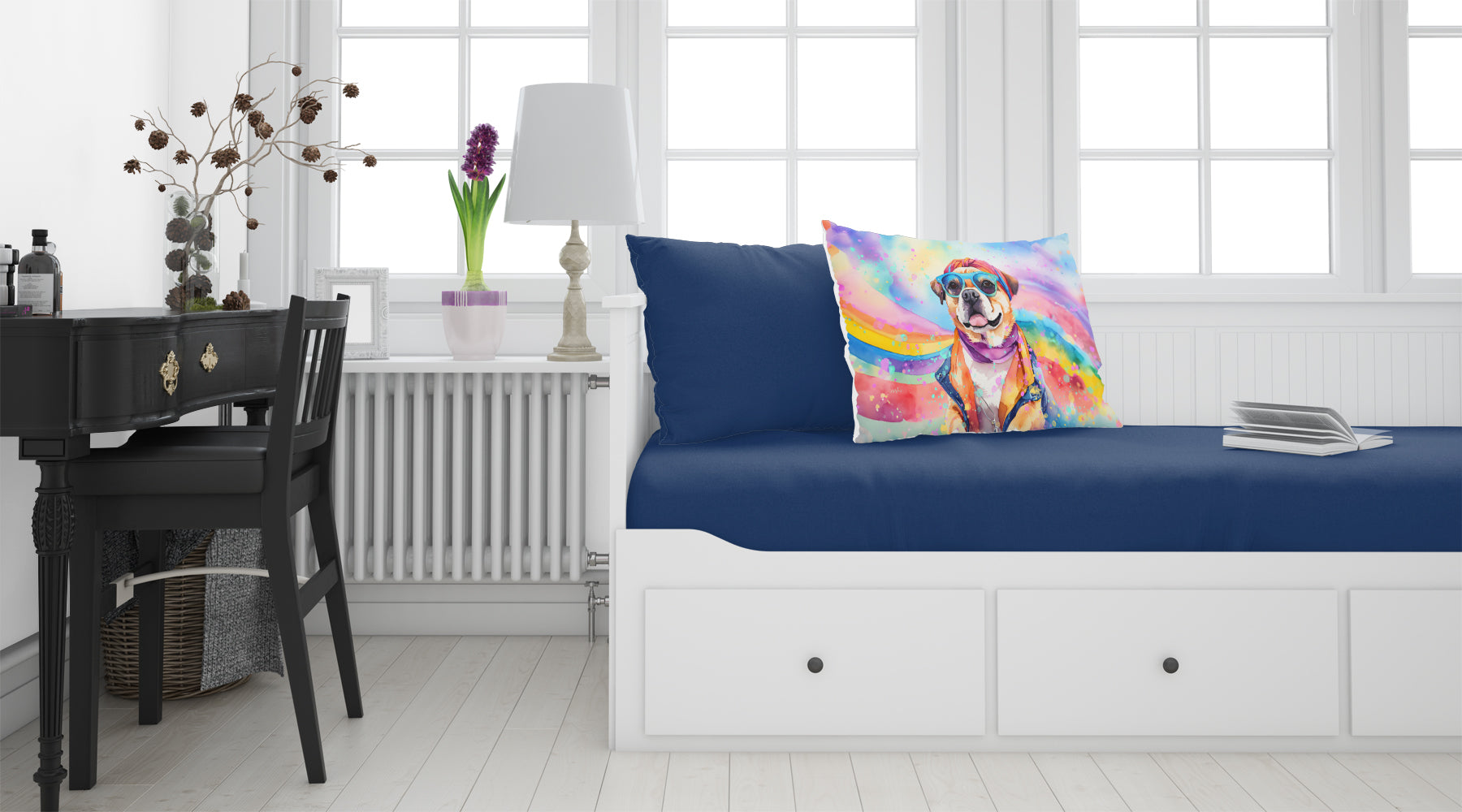 Buy this Pug Hippie Dawg Standard Pillowcase