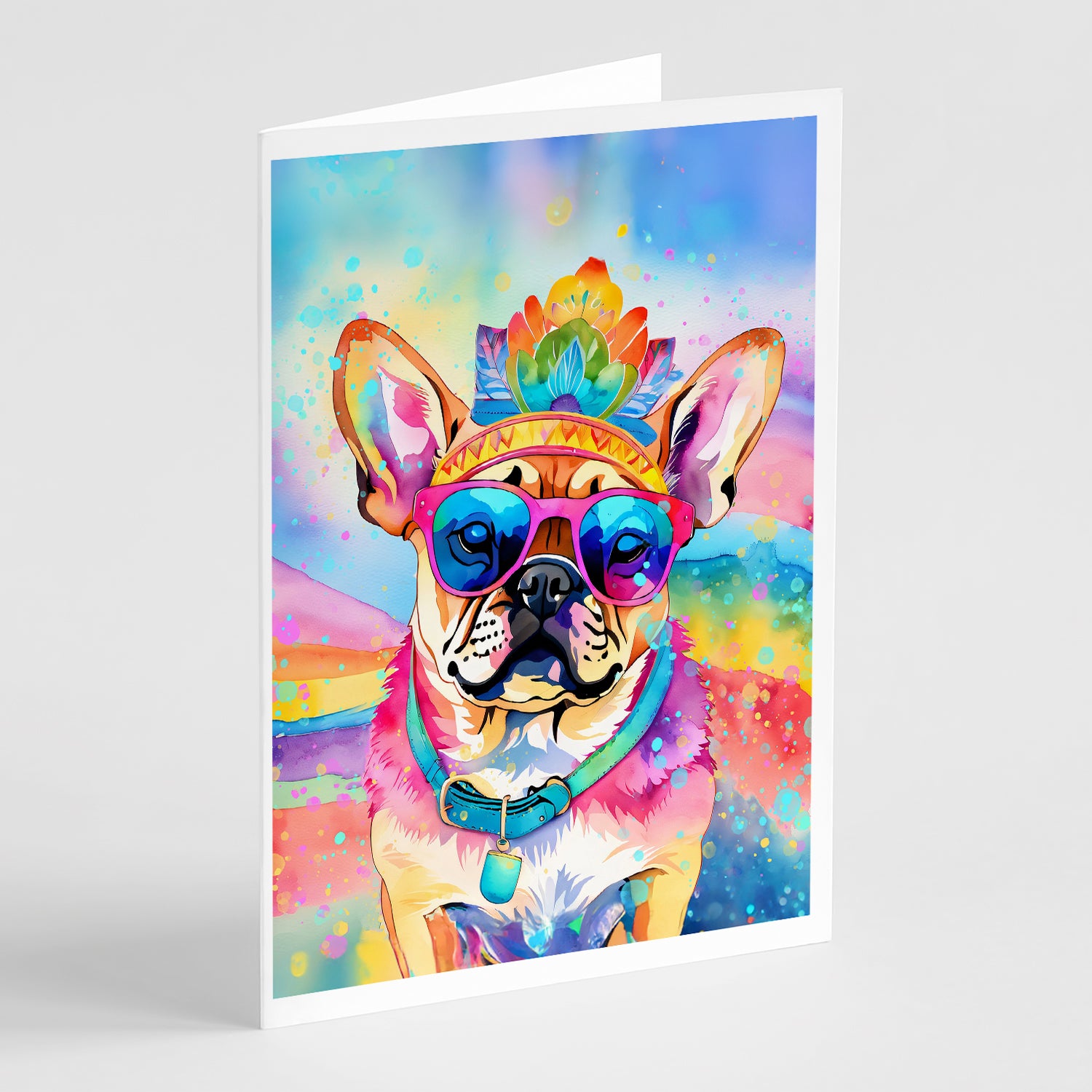 Buy this Pug Hippie Dawg Greeting Cards Pack of 8