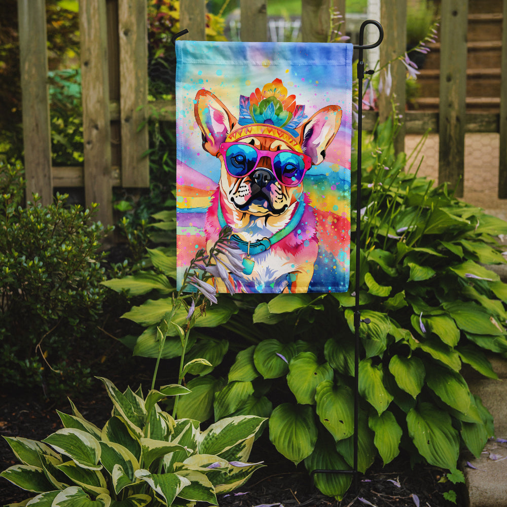 Buy this Pug Hippie Dawg Garden Flag