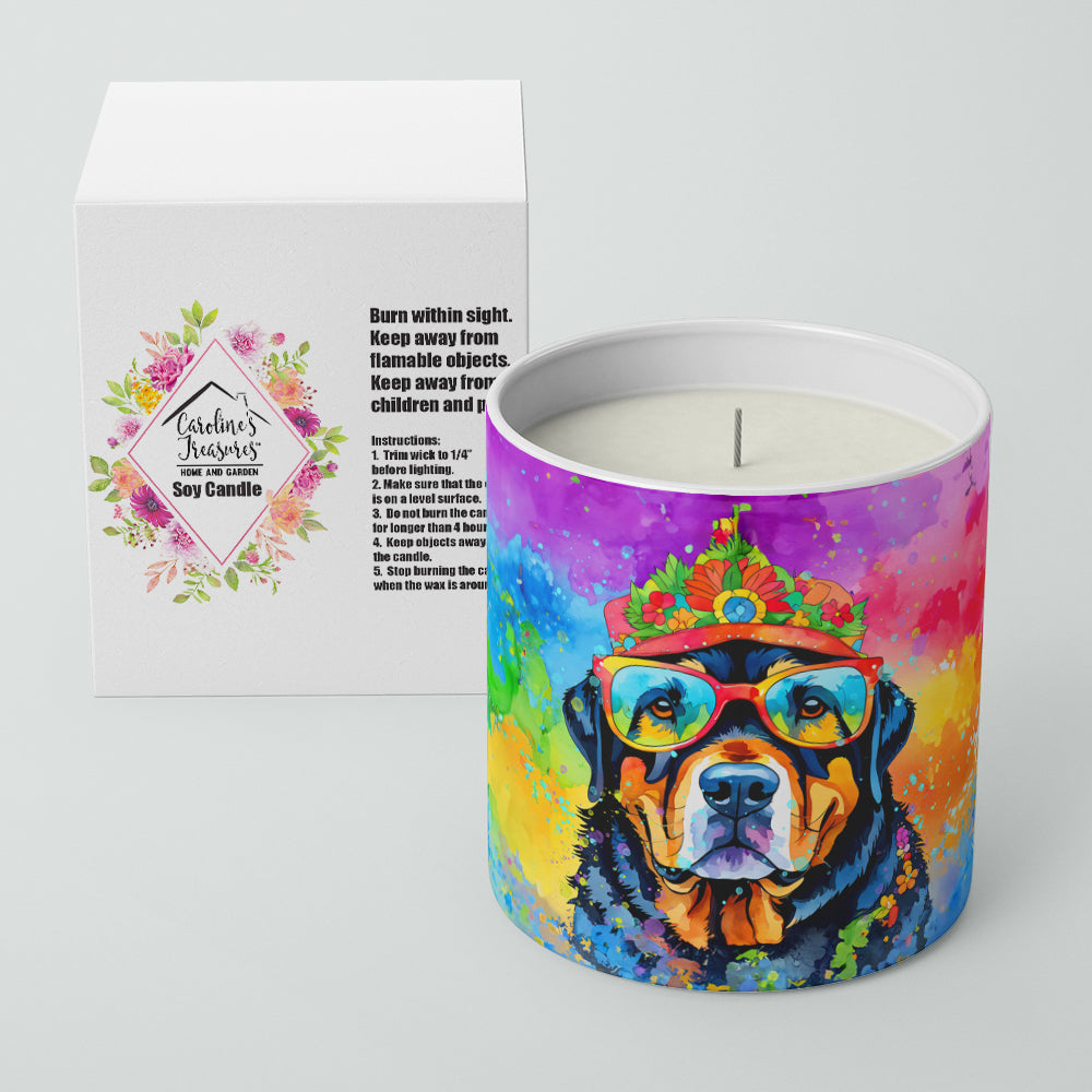 Buy this Rottweiler Hippie Dawg Decorative Soy Candle