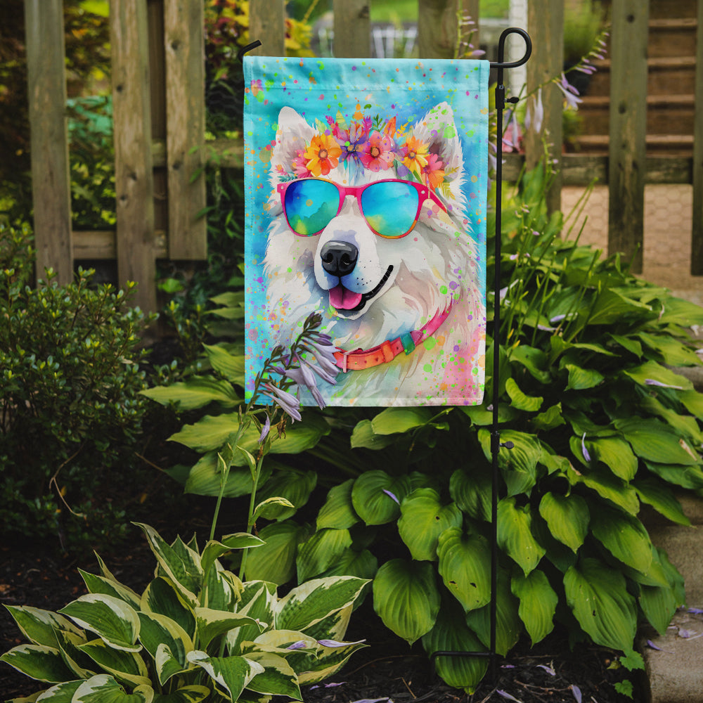 Buy this Samoyed Hippie Dawg Garden Flag