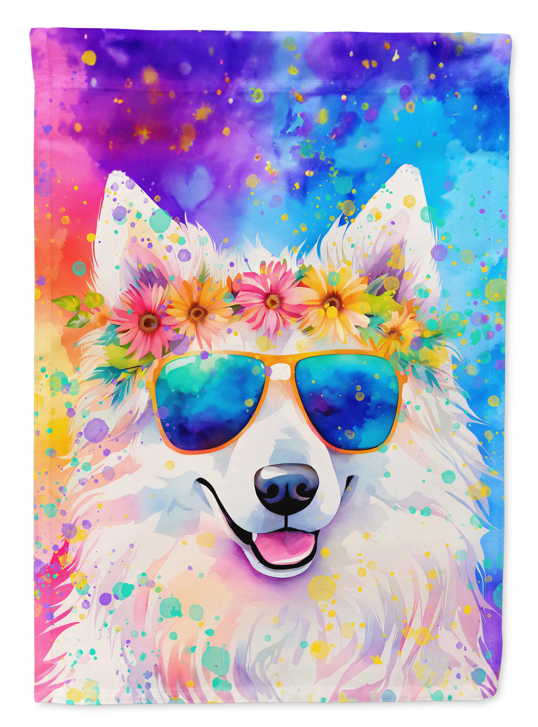 Buy this Samoyed Hippie Dawg House Flag