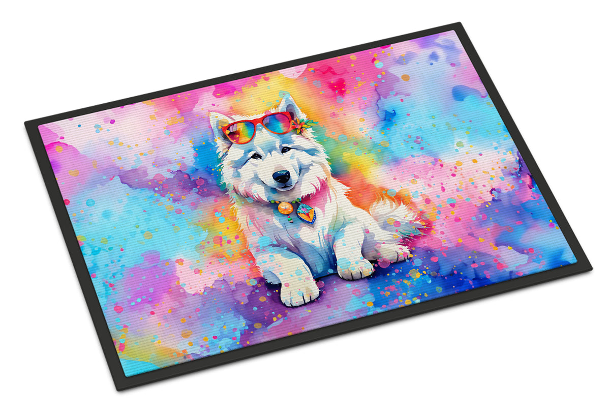 Buy this Samoyed Hippie Dawg Indoor or Outdoor Mat 24x36