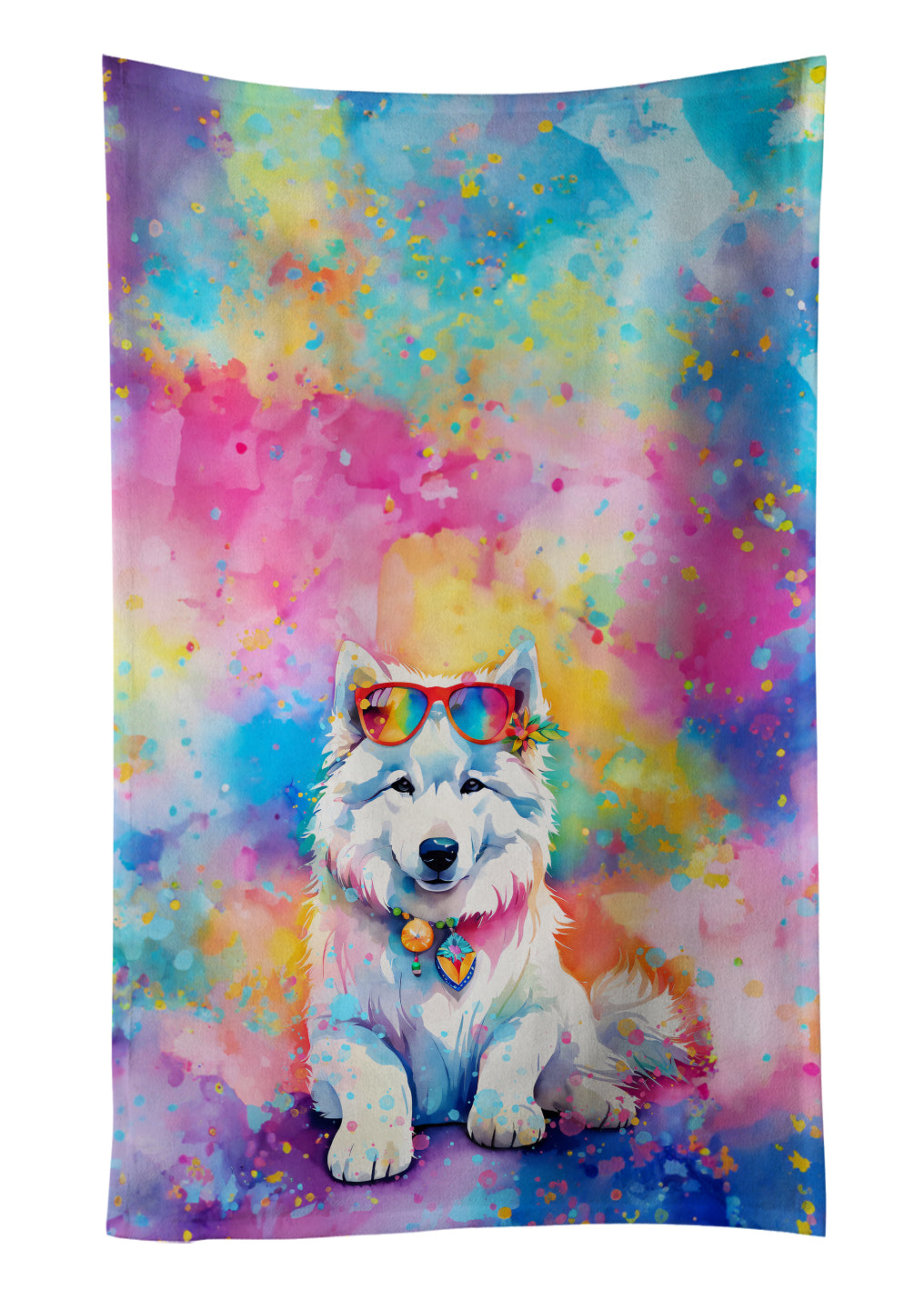 Buy this Samoyed Hippie Dawg Kitchen Towel