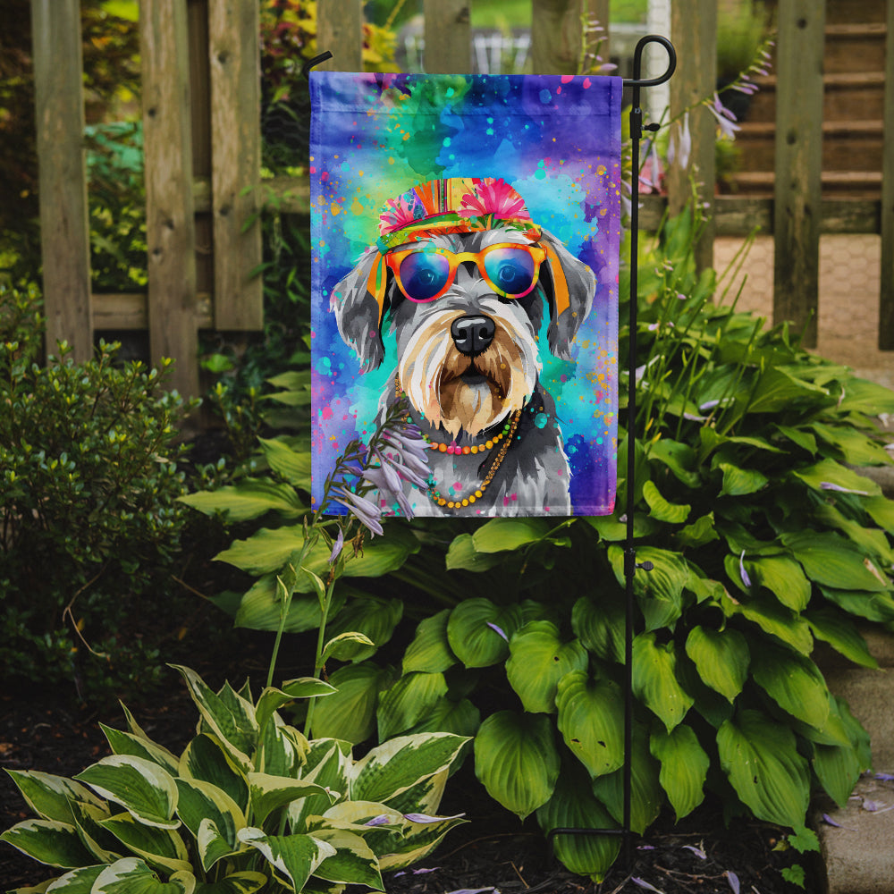 Buy this Schnauzer Hippie Dawg Garden Flag